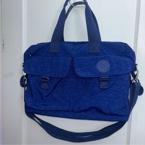 Kipling Franny Large Blue Shoulder Bag Travel Tote Diaper Bag